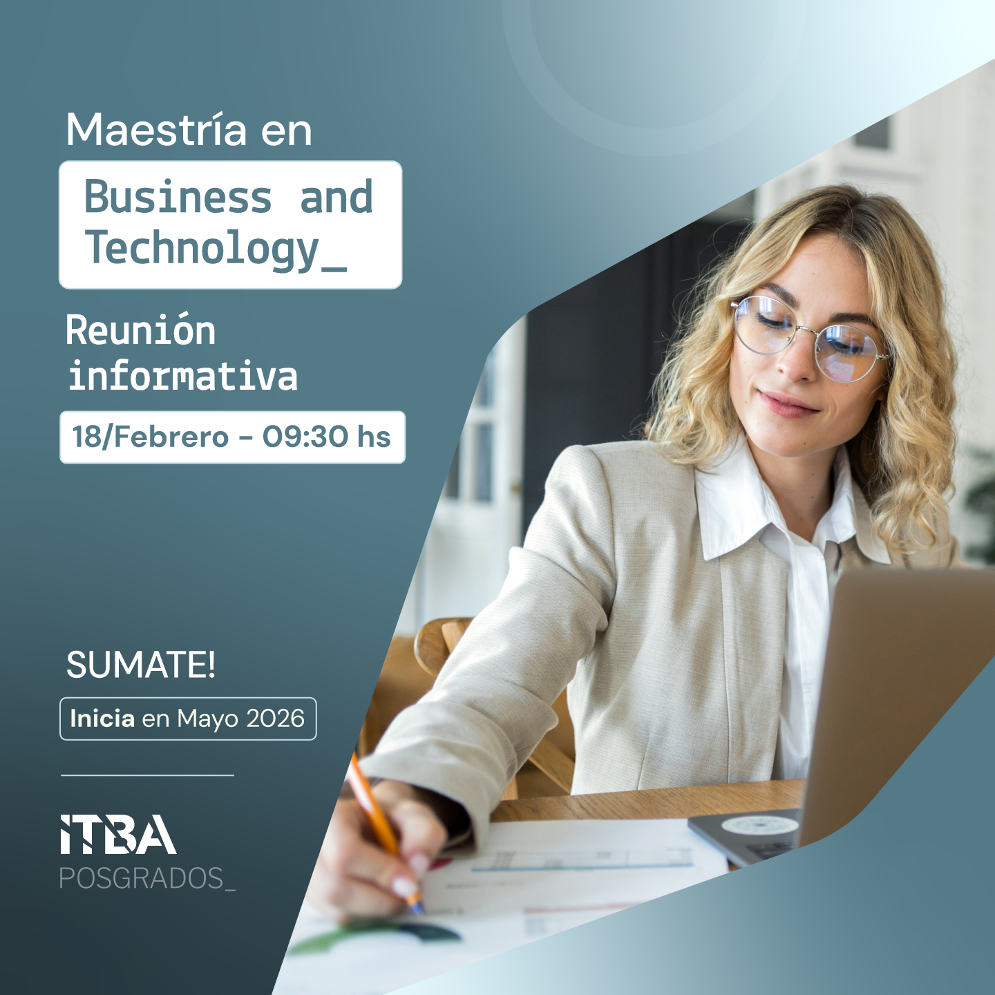 Reunión informativa Maestría en Business and Technology